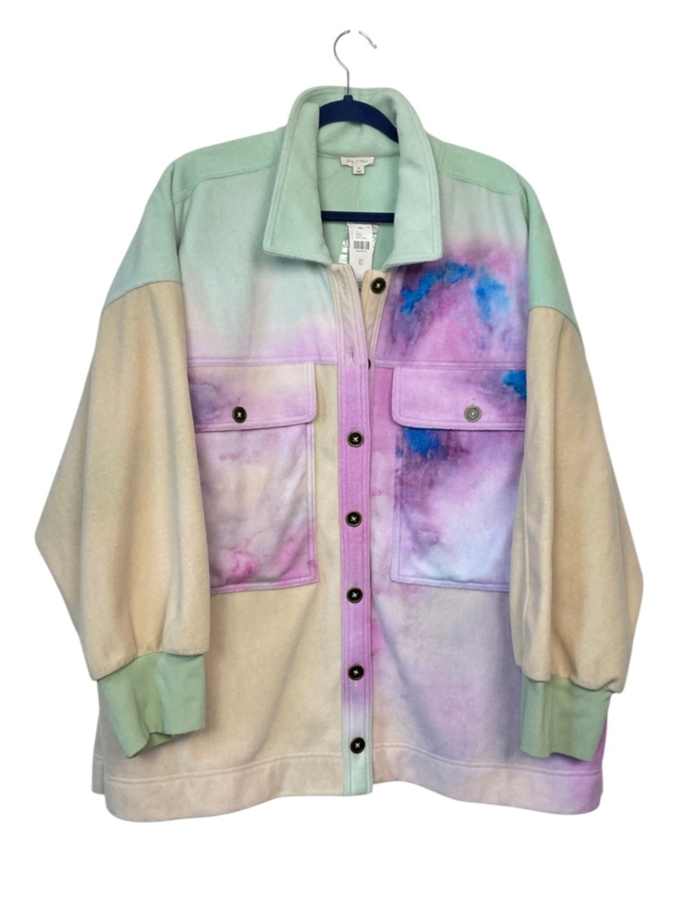 Pilcro Anthropologie Micro Fleece Button Front Shirt Jacket NWT - Picture 4 of 10